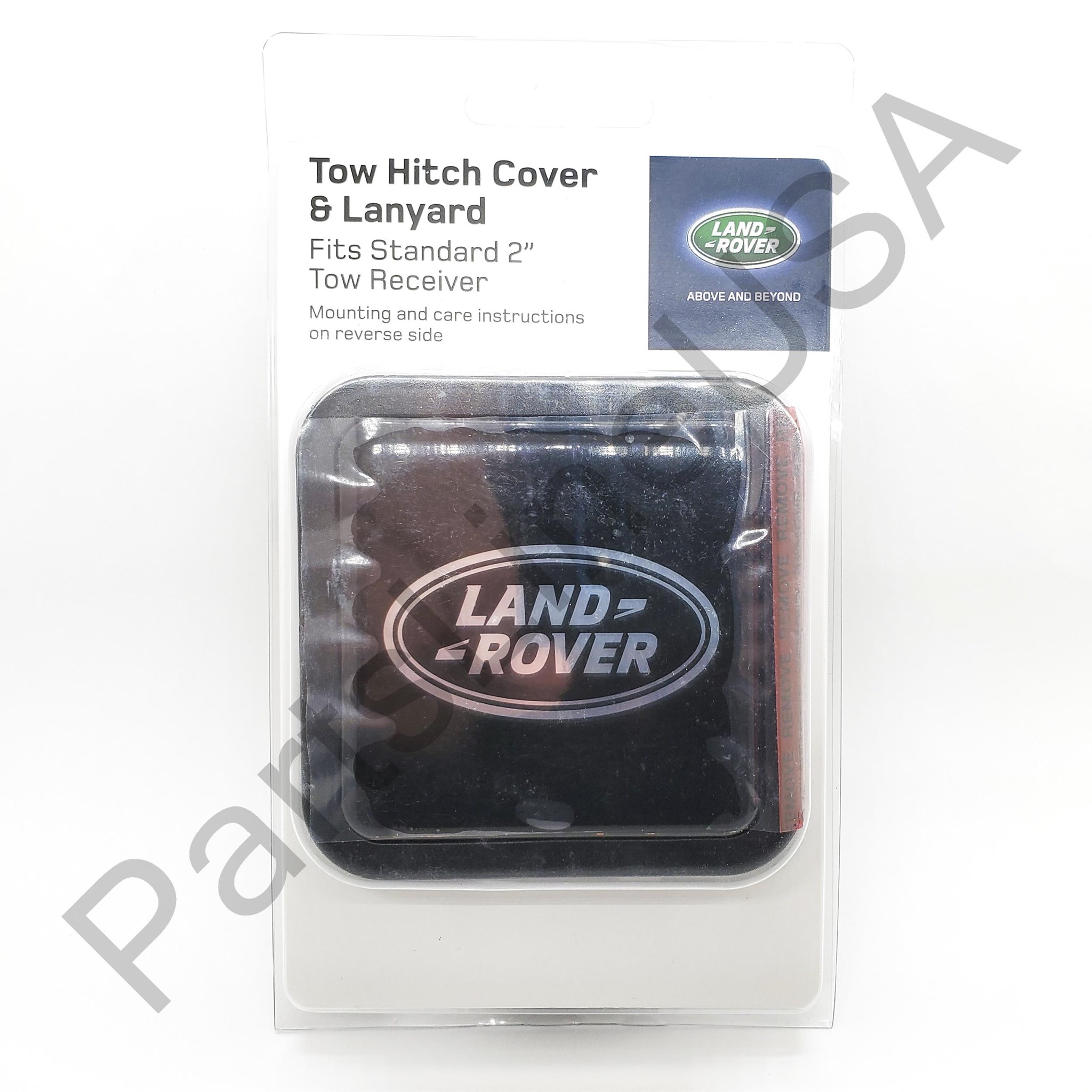 Picture of Genuine Land Rover Range 2 in Tow Hitch Plug Cover Lanyard Black Logo VPLWY0084